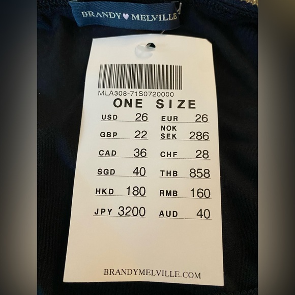 Brandy Melville Ciara Mini Skirt - size 26 - Picture 6 of 8